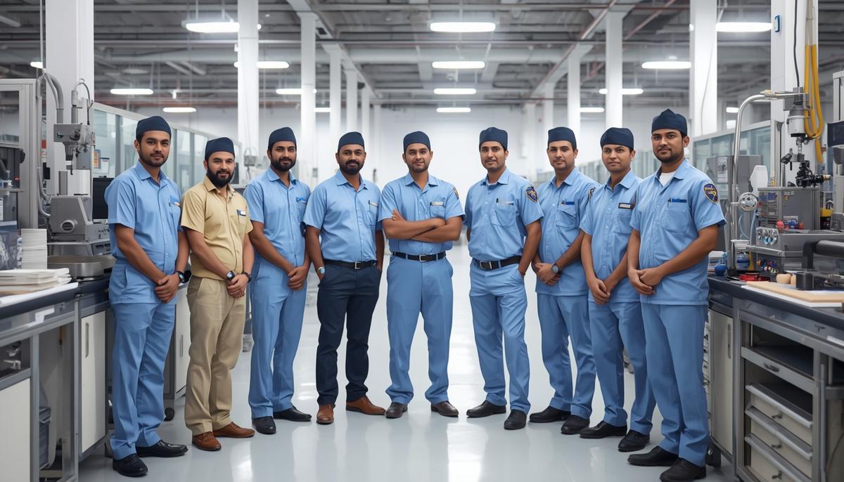 Om Medsurg Industries team on the production floor